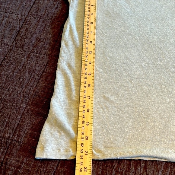BANANA REPUBLIC LINEN LONG SLEEVE BASEBALL STLE TSHIRT SZ XS MINT GREEN - Picture 8 of 8